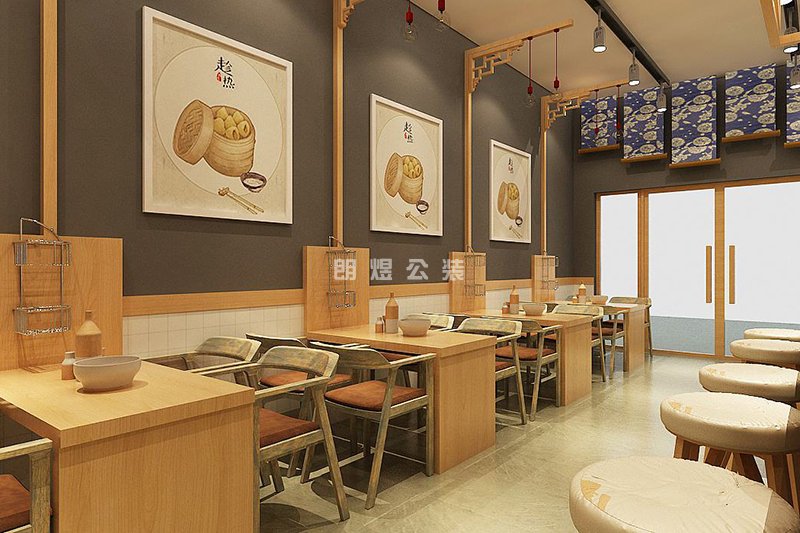 30平方餐館裝修預(yù)算需要多少錢？小型餐飲店效果圖