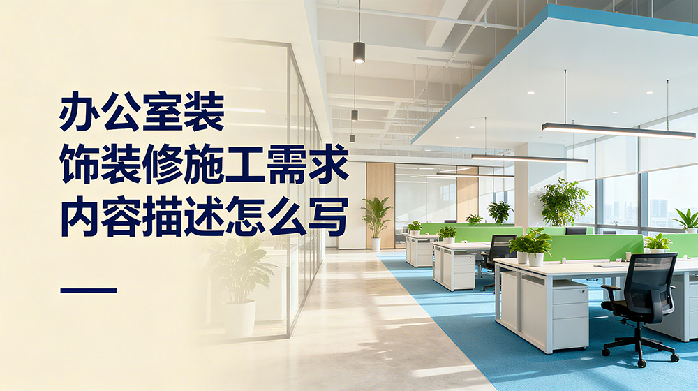 辦公室裝飾裝修施工需求內(nèi)容描述怎么寫(xiě)?