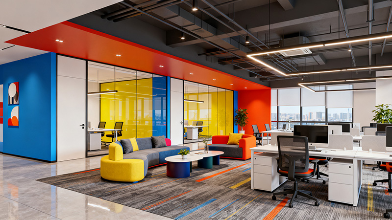 辦公室裝修效果圖渲染